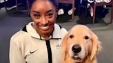 Beacon, el perro terapeuta que ayuda a las gimnastas olímpicas a aliviar el estrés de la competición