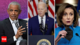 Obama and Pelosi privately discuss concerns over Biden's reelection bid: Report - Times of India