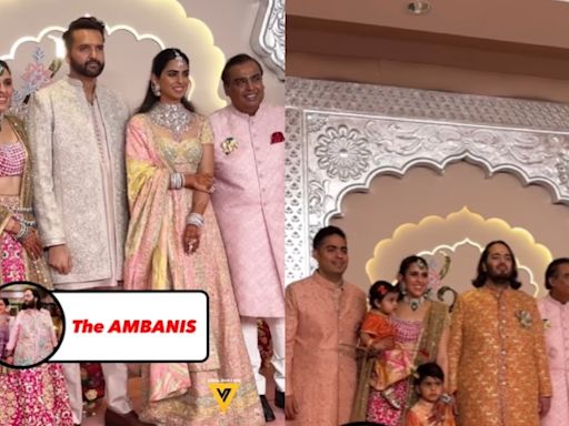Anant-Radhika Wedding: Ambani Clan Arrives at Grand Mandap; Netizens Take Dig at Akash for Wearing Sports Shoes