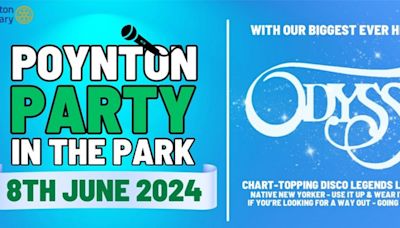 Poynton Party In The Park Returns in Two Weeks With Disco Legends Odyssey