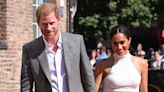 Meghan Markle Glows in an Elevated White and Beige Ensemble While in Germany