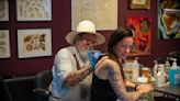 High art becomes body art as visitors to Amsterdam's Rembrandt House Museum get inked