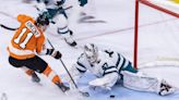 Reimer gets 26th career shutout as Sharks beat Flyers 3-0