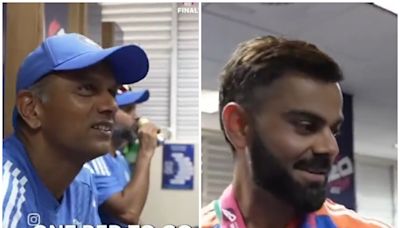 WATCH | '...ONE Red to go': Dravid's Message to Kohli During Dressing Room Celebrations