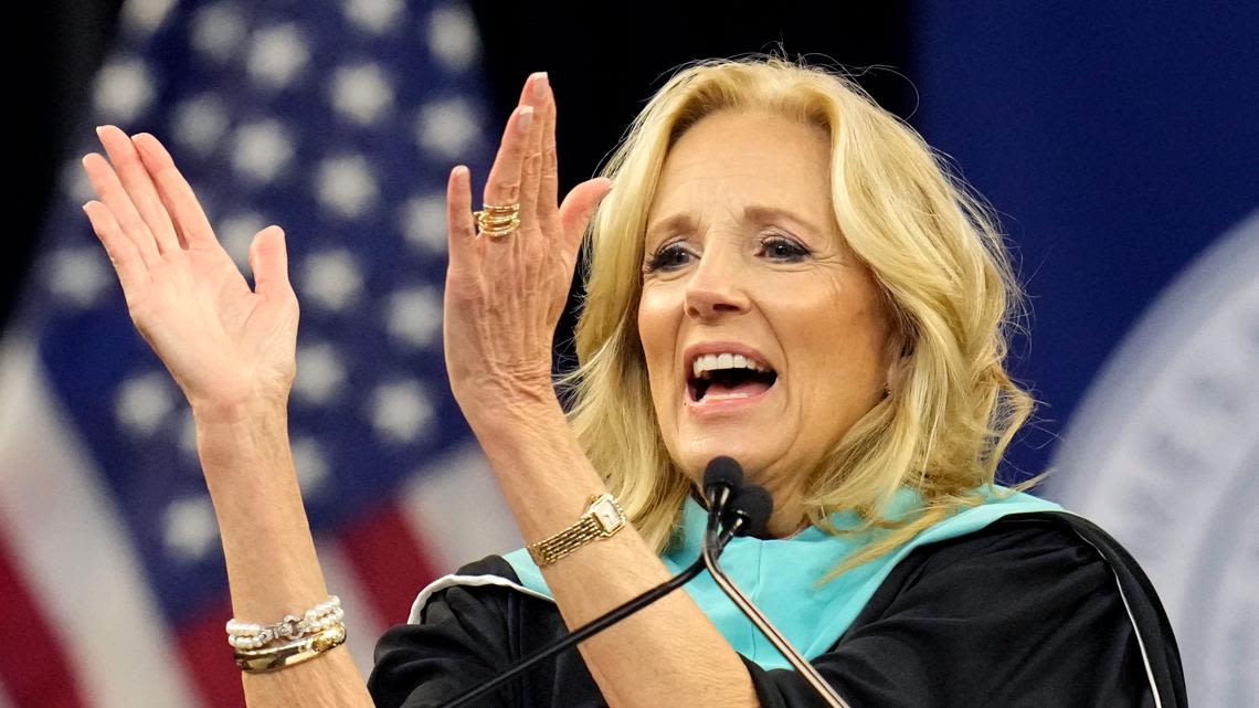 Jill Biden tells Arizona college graduates to tune out people who tell them what they 'can't' do