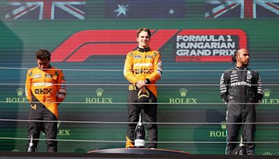 McLaren's Oscar Piastri wins Formula 1 Hungarian Grand Prix; Lando Norris P2, Lewis Hamilton P3