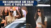 Kim and Khloe Kardashian greet paparazzi upon reaching Mumbai for Anant-Radhika's wedding