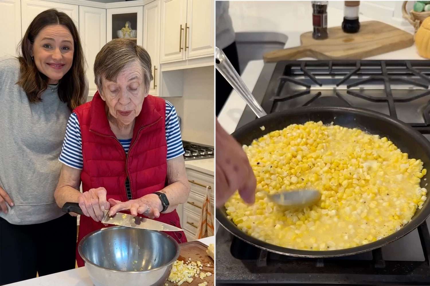 Jennifer Garner and Her Mom Demonstrate the ‘Grandmom Corn’ Recipe That Jennifer ‘Grew Up on’ and Her Kids Now Love