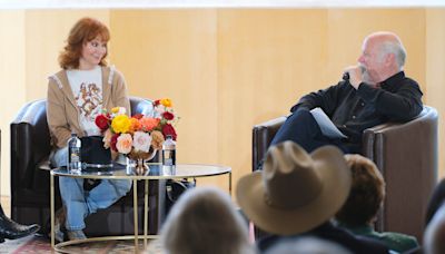 Reba McEntire and Rex Linn flirt in funny fashion at OKC's Western Heritage Awards panel