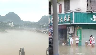 桂林暴雨｜98年來最大洪水車站停運 藥店被淹20歲女店員不幸遇難