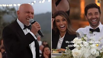 Father of the Groom Shocks Couple at Their Wedding With Epic Performance: 'We'll Never Get Over It' (Exclusive)