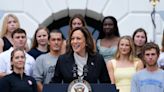 Kamala Harris applauds Biden’s ‘unmatched’ legacy in first remarks since presidential endorsement