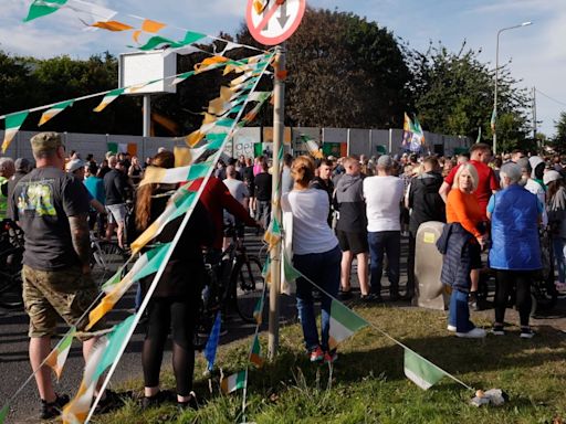 Major Garda operation as hundreds protest in Coolock over asylum seeker accommodation