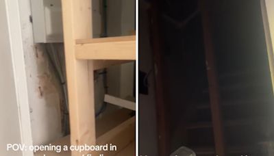 Homeowner shocked to discover secret staircase hidden in plain sight