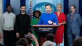 'Ted Lasso' visits White House, promotes mental health care