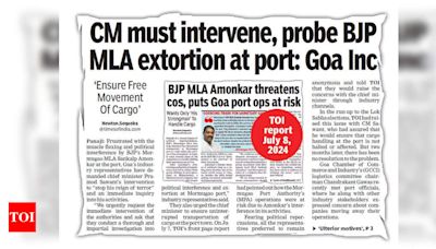 CM intervenes, ensures movement of cargo begins from Mormugao port | Goa News - Times of India