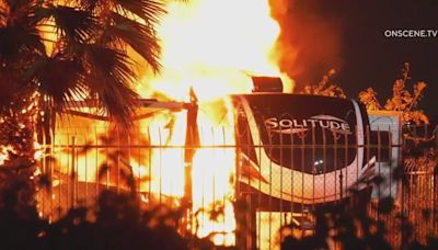Santa Fe Springs RV dealership destroyed by massive fire