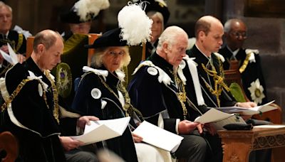 King Charles honours Queen Camilla and Prince Edward in Scotland