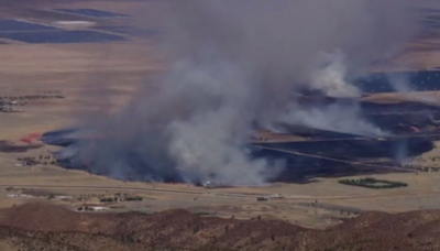 Apollo Fire quickly scorches 500 acres near Lancaster in Los Angeles County