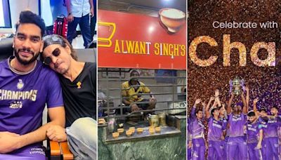 Bhowanipore’s Balwant Singh Dhaba celebrates KKR’s win with free chai for the Knights