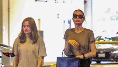 Angelina Jolie é flagrada em dia de compras com a filha mais nova