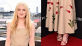 Dakota Fanning Shines in Red Strappy Sandals & Blooms in Floral Skirt at ‘The Watched’ Premiere