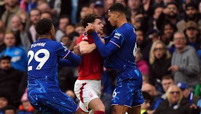 Chelsea 1-1 Nottingham Forest: Noni Madueke cancels out Chris Wood opener as 10-player visitors hold on