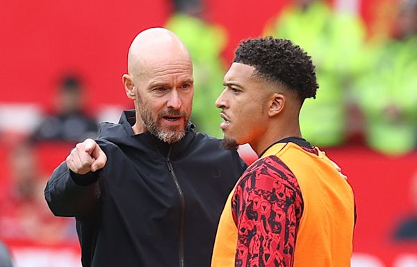 Manchester United: 'Happy' Erik ten Hag hints at Jadon Sancho sale in response to dazzling loan form