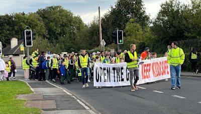 Protest held over road safety concerns at Kildare school