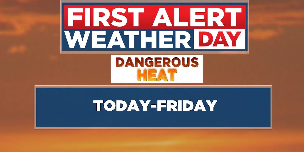 First Alert Weather Day: Heat advisory in effect for all of central Alabama