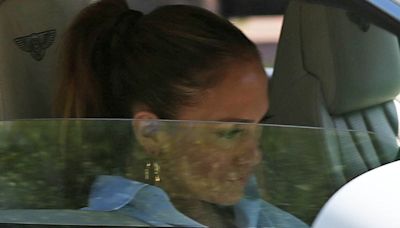 Jennifer Lopez appears downcast again as she is driven around LA