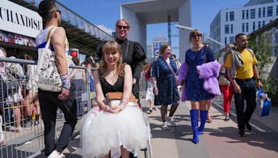 Swifties dress in 'Tortured Poets' themed outfits for Eras Tour kickoff in Paris