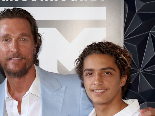 Matthew McConaughey marks milestone birthday for strapping son Levi — and he's almost as tall as his dad