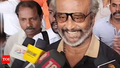 Rajinikanth reacts to a question on Tirupati Laddu controversy | Tamil Movie News - Times of India