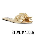 STEVE MADDEN-MELENA 花花平底涼拖鞋-金色