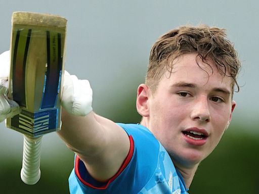 Andrew Flintoff's son Rocky Flintoff fires match-winning century in England Under-19s warm-up