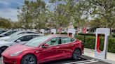 Parts of Tesla's Supercharger network are open to any car — but short charging cables are causing chaos