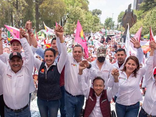 Ricardo Moreno cerró campaña con 10 mil simpatizantes; promete seguridad en transporte