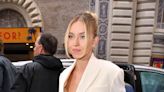 Sydney Sweeney’s Take on Winter Whites Included a Plunging Blazer and a Sheer Corset