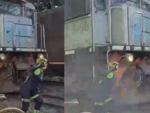 Mulher é atingida por trem ao posar para selfie em MG
