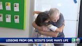 'I owe her my life': A Girl Scout helped save the life of a 73-year-old soccer player by teaching her dad CPR