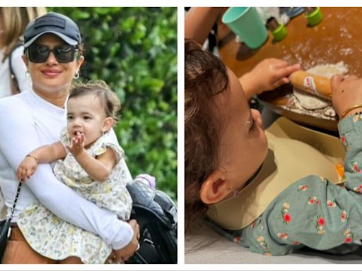 Priyanka Chopra posts a pic of daughter Malti Marie making roti; fans go aww