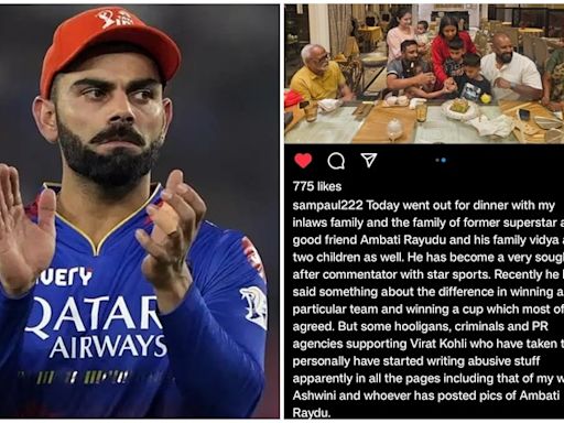 'Not Just ABUSE...': Ambati Rayudu's Daughter Gets Death Threats From Kohli, RCB Fans