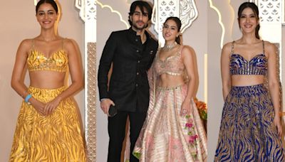 Ananya Panday, Sara Ali Khan and Others Arrive In Style For Anant Ambani-Radhika Merchant's Wedding; Photos - News18