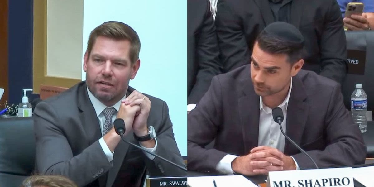 'We found some receipts': Eric Swalwell busts Ben Shapiro for downplaying Project 2025