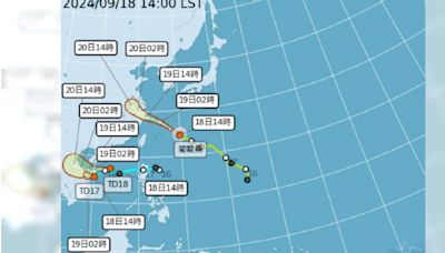 又見新熱帶低氣壓形成 預測路徑曝光…最快19日變颱風