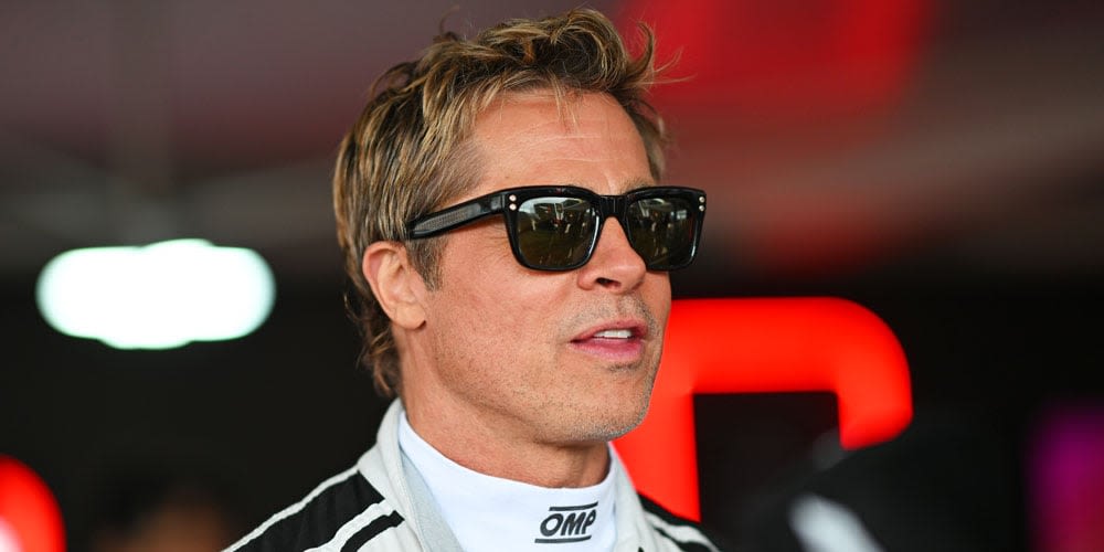 Brad Pitt Attends Formula 1 Grand Prix of Great Britain to Continue Filming His F1 Movie