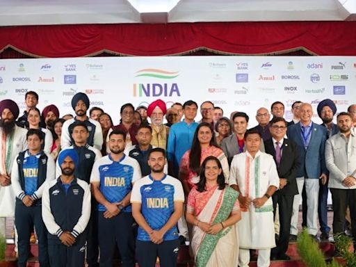 Paris-bound Team India Reveal Official Kits for Olympics Ahead of Flight to France - News18