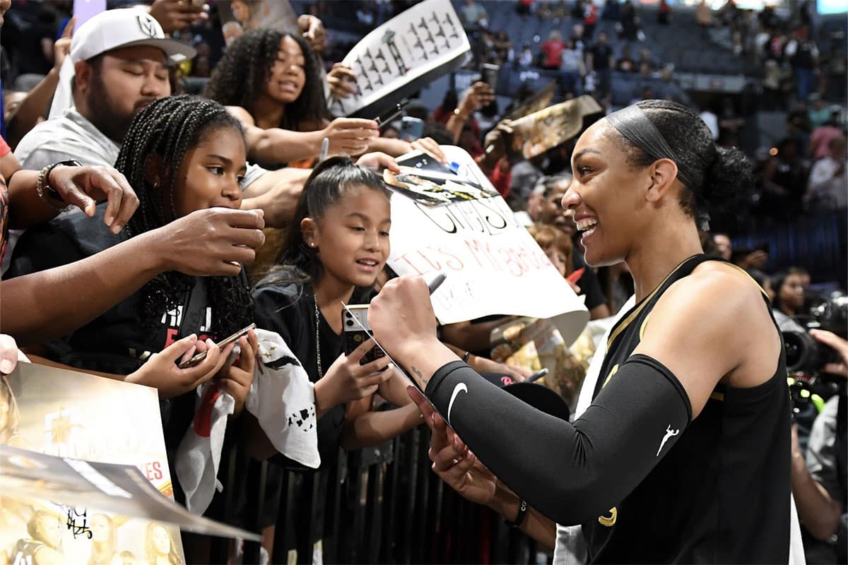 A'ja Wilson's honest 6-word reaction after beating Caitlin Clark for ESPY