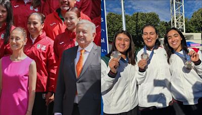 AMLO y Claudia Sheinbaum celebran la primera medalla de México en París 2024